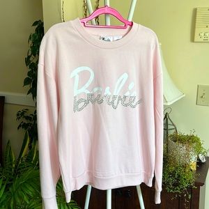 💖💗Barbie Rhinestone Sweater-L-Pink-NWT